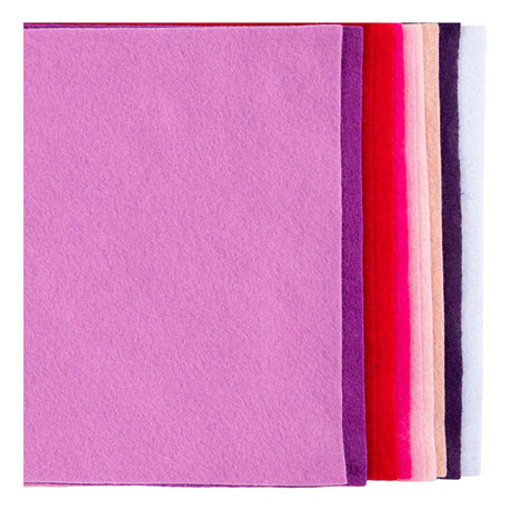 Creativ company hobby feutre, a4, feuille 210x297 mm, épaisseur 2 mm, harmonie rose violet, 10 pièces 1 boîte