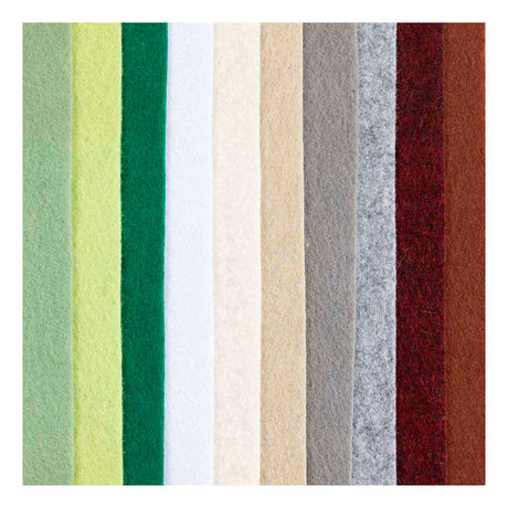 Creativ company feutre de loisir, a4, feuille 210x297 mm, épaisseur 2 mm, naturel, 10 pièces 1 boîte
