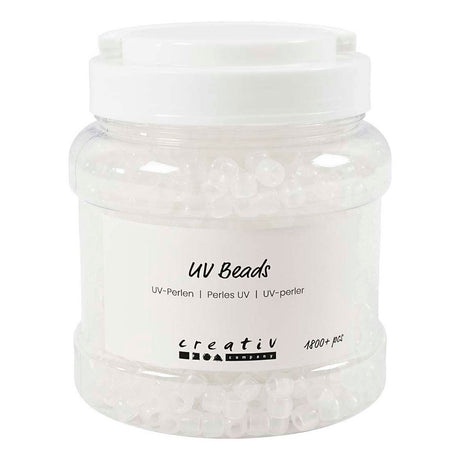 Société créative https : www.cchobby.nl uv-beads-l-6-mm-d-8-mm-hole size-4-mm-approx-1800-piece-various-colors-320-gr-700-ml-1-box