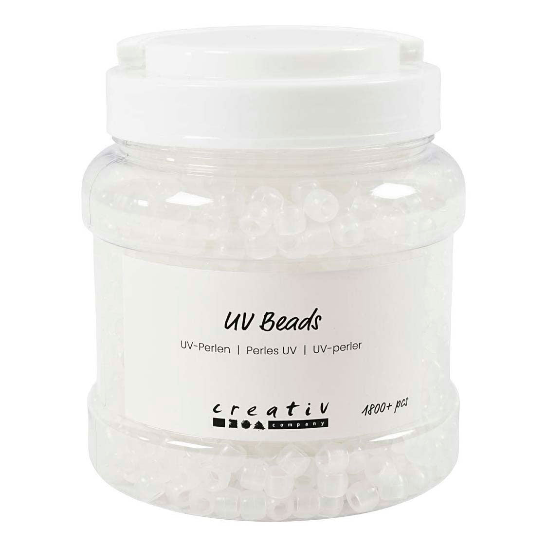 Société créative https : www.cchobby.nl uv-beads-l-6-mm-d-8-mm-hole size-4-mm-approx-1800-piece-various-colors-320-gr-700-ml-1-box