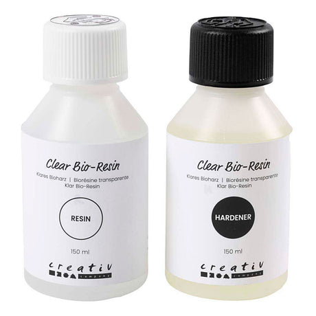 Creativ company bio-résine transparente, transparente, 2x150 ml 1 boîte