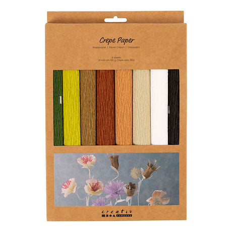 Société créative https: www.ccobby.nl papier crépon-feuille-25x60-cm-crepe-ratio-180-105-gr-natural-8-sheet-1-box