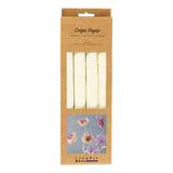 Papier crépon Creativ company, feuille 25x60 cm, taux de crêpe : 180%, 105 gr, blanc cassé, 4 feuilles 1 boîte