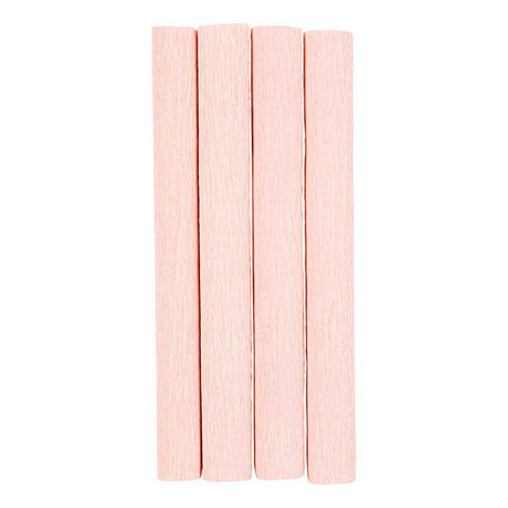 Papier crépon Creativ company, feuille 25x60 cm, taux de crêpe : 180%, 105 gr, rose clair, 4 feuilles 1 boîte