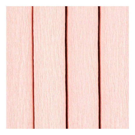 Papier crépon Creativ company, feuille 25x60 cm, taux de crêpe : 180%, 105 gr, rose clair, 4 feuilles 1 boîte