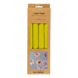 Papier crépon Creativ company, feuille 25x60 cm, taux de crêpe : 180%, 105 gr, vert clair, 4 feuilles 1 boîte