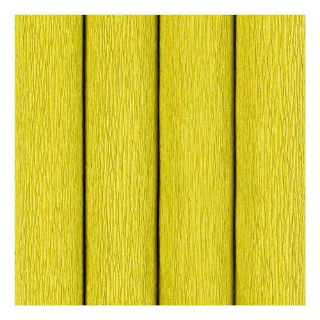 Papier crépon Creativ company, feuille 25x60 cm, taux de crêpe : 180%, 105 gr, vert clair, 4 feuilles 1 boîte