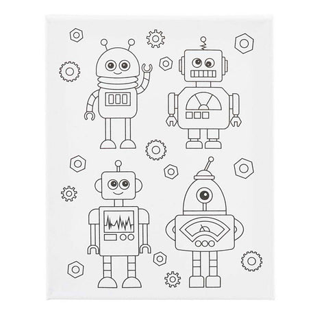 Société Creativ https: www.ccobby.nl peinture toile-avec-impression-robots-d-1-6-cm-dimensions-24x30-cm-360-gr-1-piece