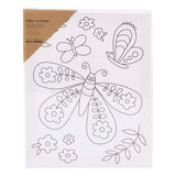 Toile à peindre Creativ company avec grand imprimé papillon - 24x30cm