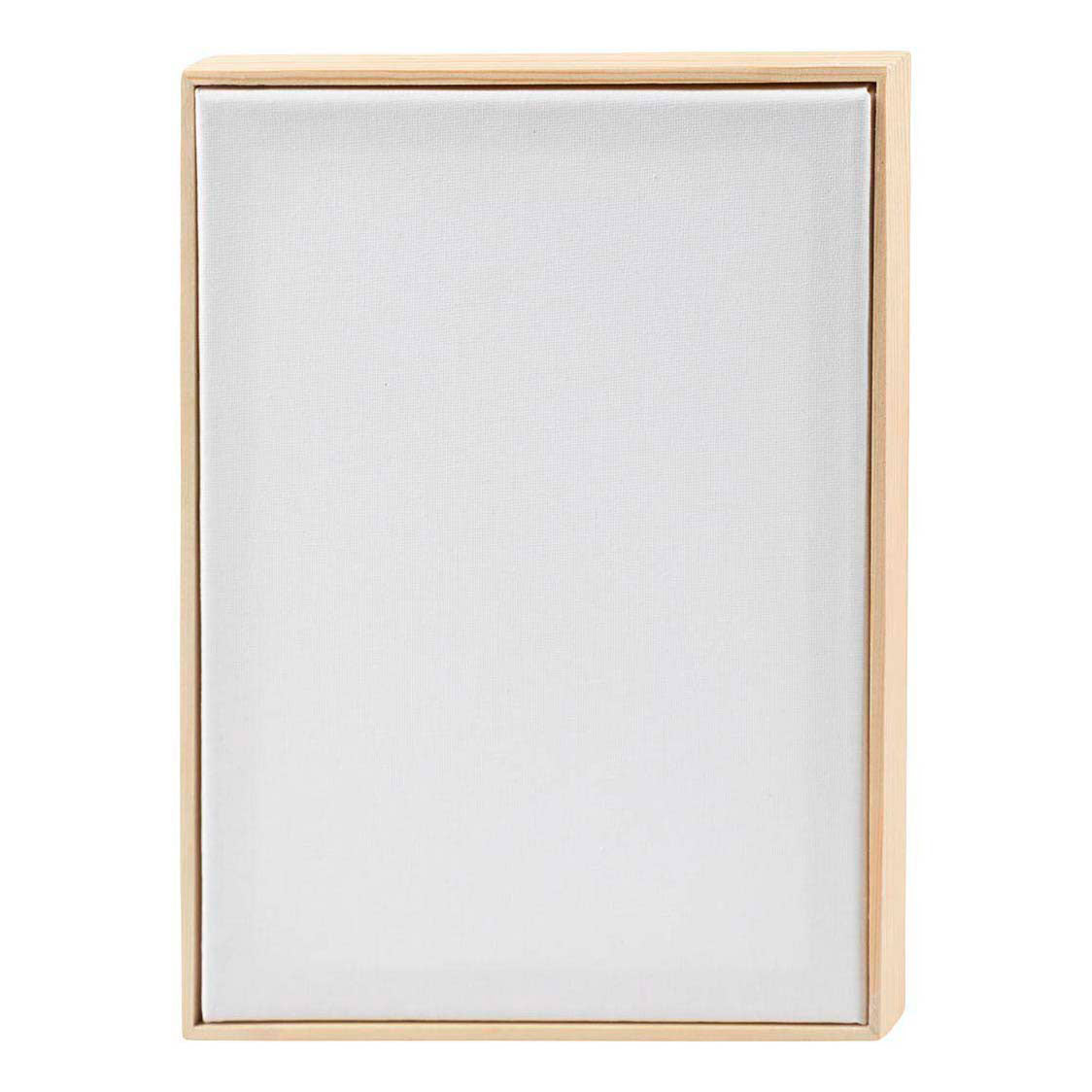 Creativ company Toile tendue avec cadre, A4, format 21x29,7 cm, 280 gr, blanc, 1 pièce
