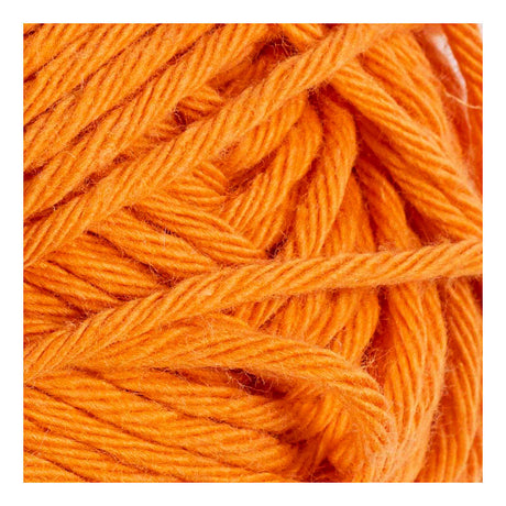 Fil de coton Creativ company, taille 8 8, l : 80-85 m, orange, 50 g 1 pelote