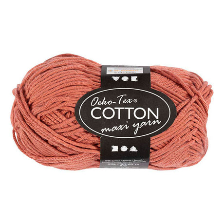 Fil de coton Creativ company taille 8 8 l : 80-85 m terre cuite - 50gr.