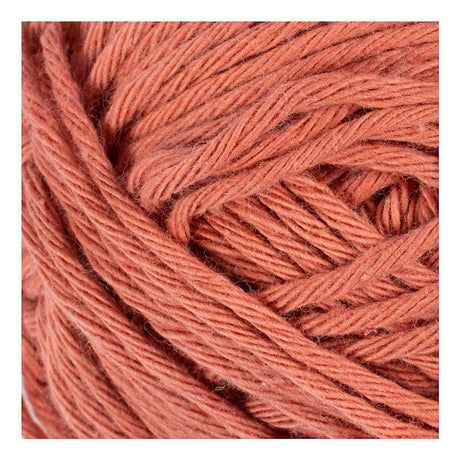 Fil de coton Creativ company, taille 8 8, l : 80-85 m, terre cuite, 50 g 1 pelote