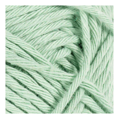Fil de coton Creativ company, taille 8 8, l : 80-85 m, vert menthe, 50 g 1 pelote