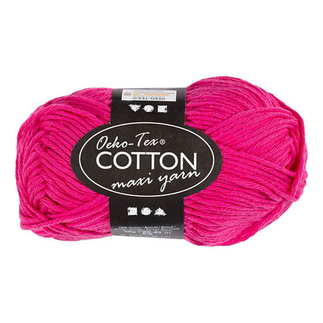 Fil de coton Creativ company taille 8 8 l : 80-85 m rose - 50gr.
