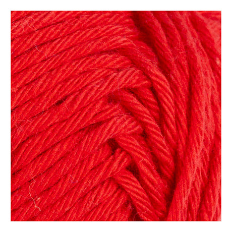 Fil de coton Creativ company, taille 8 8, l : 80-85 m, rouge foncé, 50 g 1 pelote