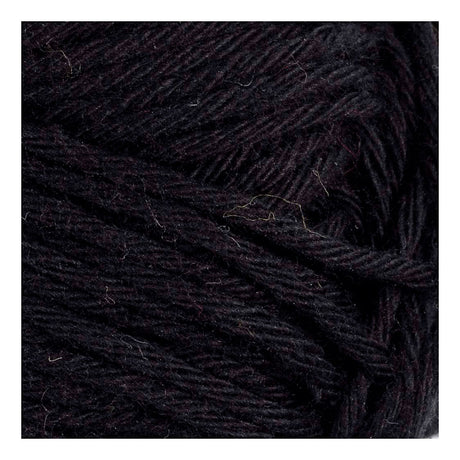 Fil de coton Creativ company, taille 8 8, l : 80-85 m, noir, 50 g 1 pelote