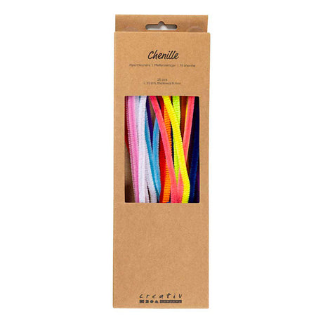 Creativ company chenille 6mm x 30cm colorée - 25 pcs.