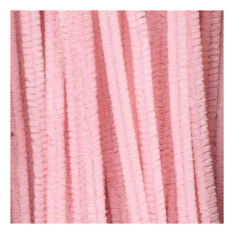 Creativ company chenille, l: 30 cm, épaisseur 6 mm, rose, 50 pièces 1 boîte