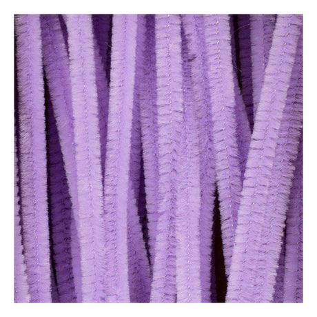 Creativ company fil chenille violet matériel artisanal 50 pièces 6 mm x 30 cm.
