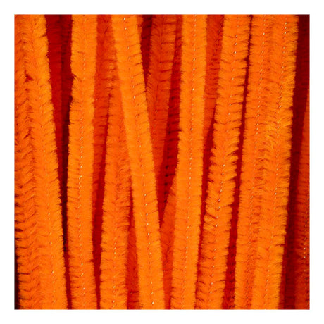 Creativ company chenille 6mm x 30cm orange - 50 pcs.