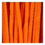 Creativ company chenille, l: 30 cm, épaisseur 6 mm, orange, 50 pièces 1 boîte