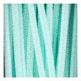 Creativ company chenille, l: 30 cm, épaisseur 6 mm, turquoise clair, 50 pièces 1 boîte
