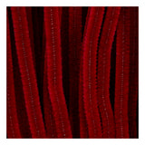 Creativ company chenille 6mm x 30cm rouge foncé - 50 pcs.