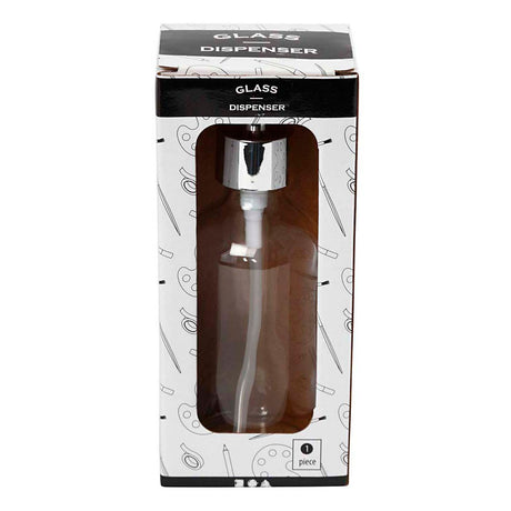 Pompe à savon Creativ company, h : 19,3 cm, d 6,3 cm, 230 ml, transparent, 1 pièce