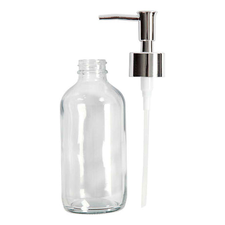 Pompe à savon Creativ company, h : 19,3 cm, d 6,3 cm, 230 ml, transparent, 1 pièce