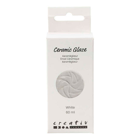 Vernis céramique Creativ company, 984-1101 °c, opaque, blanc, 60 ml 1 flacon