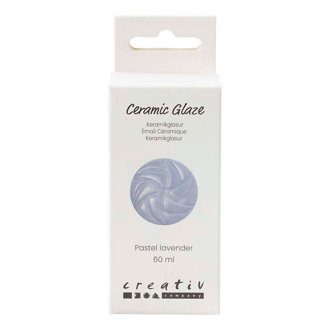 Glaçage céramique Creativ company, 984-1101 °c, opaque, lavande pastel, 60 ml 1 flacon
