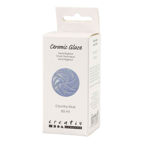 Vernis céramique Creativ Company, 984-1101 °C, opaque, bleu pays, 60 ml 1 flacon