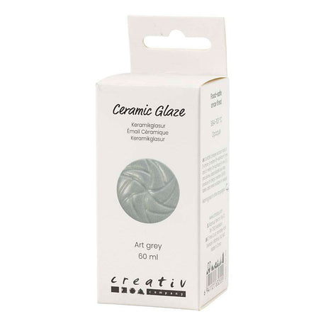 Vernis céramique Creativ company, 984-1101 °c, opaque, gris art, 60 ml 1 flacon