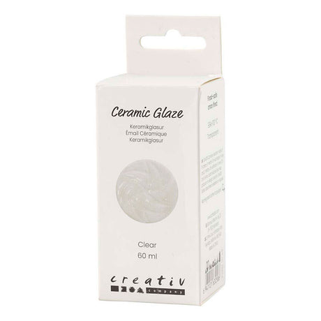 Vernis céramique Creativ Company, 984-1101 °C, transparent, transparent, 60 ml 1 flacon