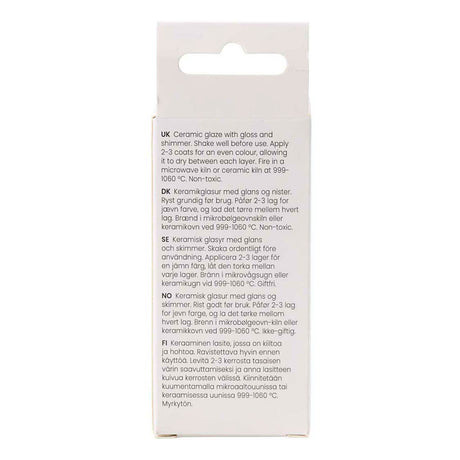 Creativ company vernis céramique moucheté, 999-1060 °c, opaque, rosé, 60 ml 1 flacon