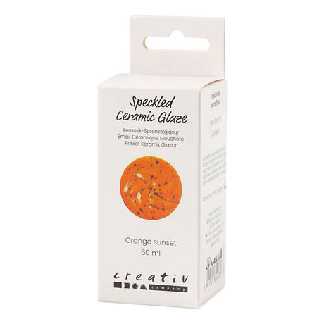 Creativ company vernis céramique moucheté 999-1060 c soleil orange opaque - 60ml