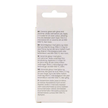 Creativ company vernis céramique moucheté 999-1060 c soleil orange opaque - 60ml