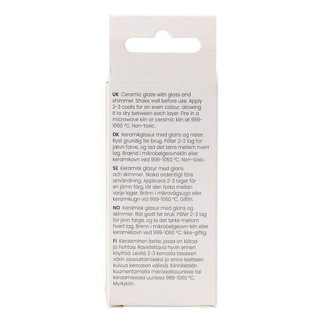 Creativ company vernis céramique moucheté, 999-1060 °c, opaque, figaro, 60 ml 1 flacon
