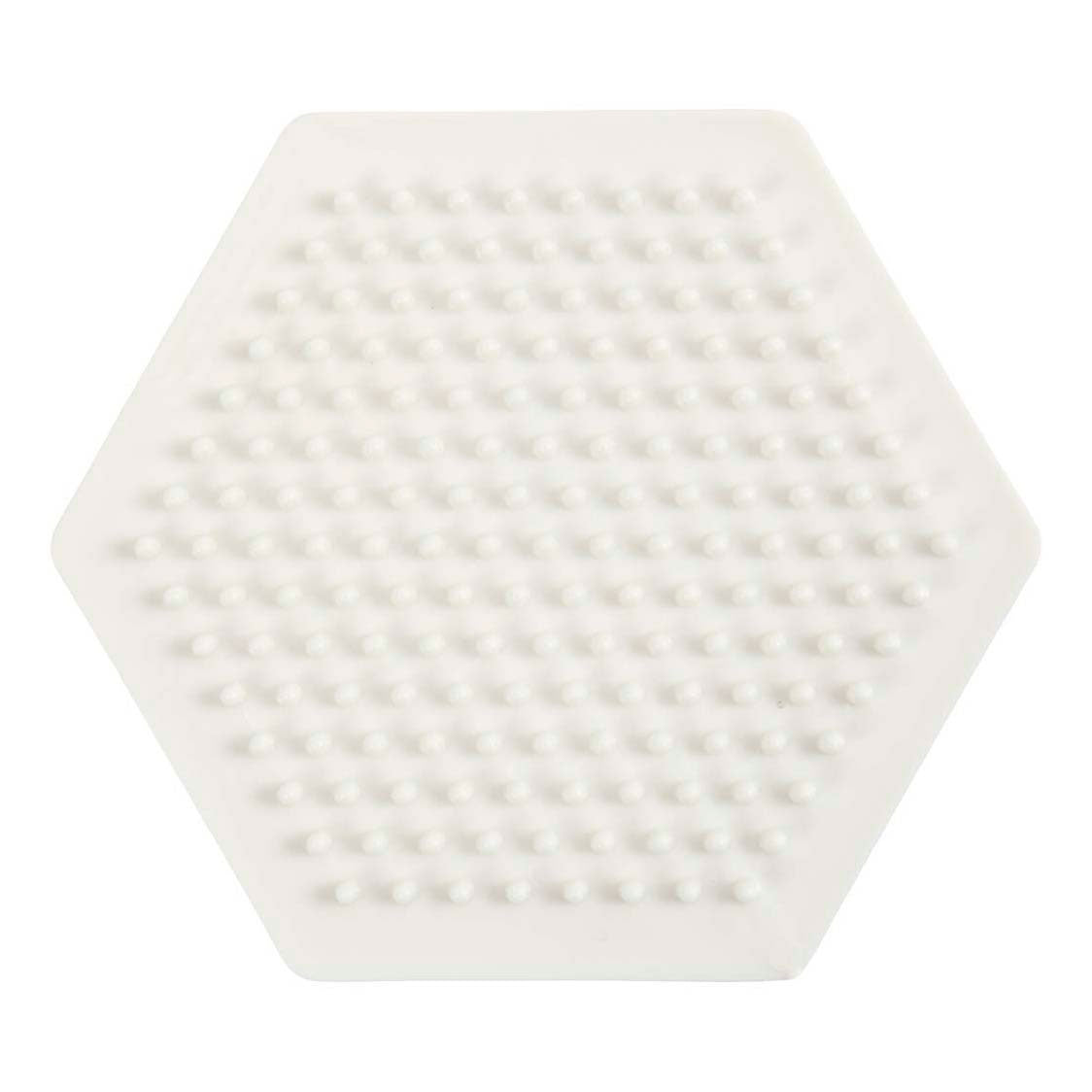 Creativ company nabbi biobeads plaque de base, hexagone, taille 8,5x8,5 cm, moyen, 1 pièce