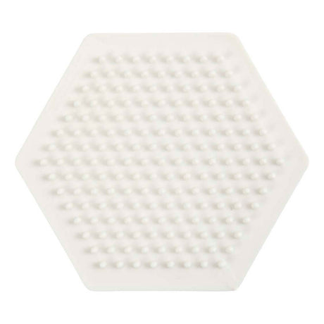 Creativ company nabbi biobeads plaque de base, hexagone, taille 8,5x8,5 cm, moyen, 1 pièce