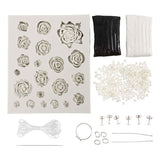 Société créative https: www.ccobby.nl mini-hobbyset-jewelry-roses-black-black-white-white-1-box