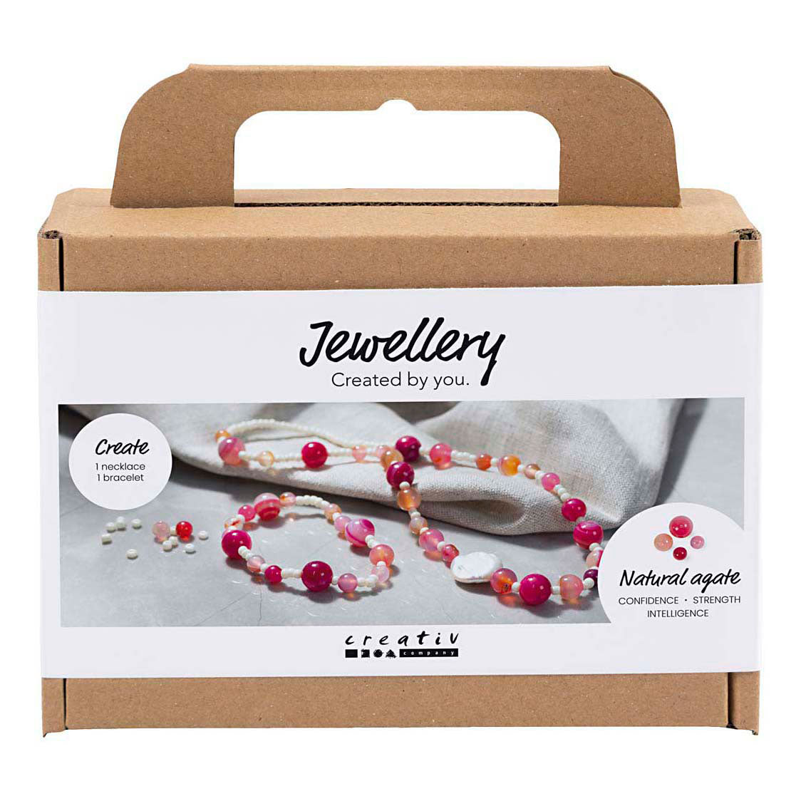 Société créative https: www.cchobby.nl mini-hobbyset-jewelry-necklace-and-bracelet-pink-1-box