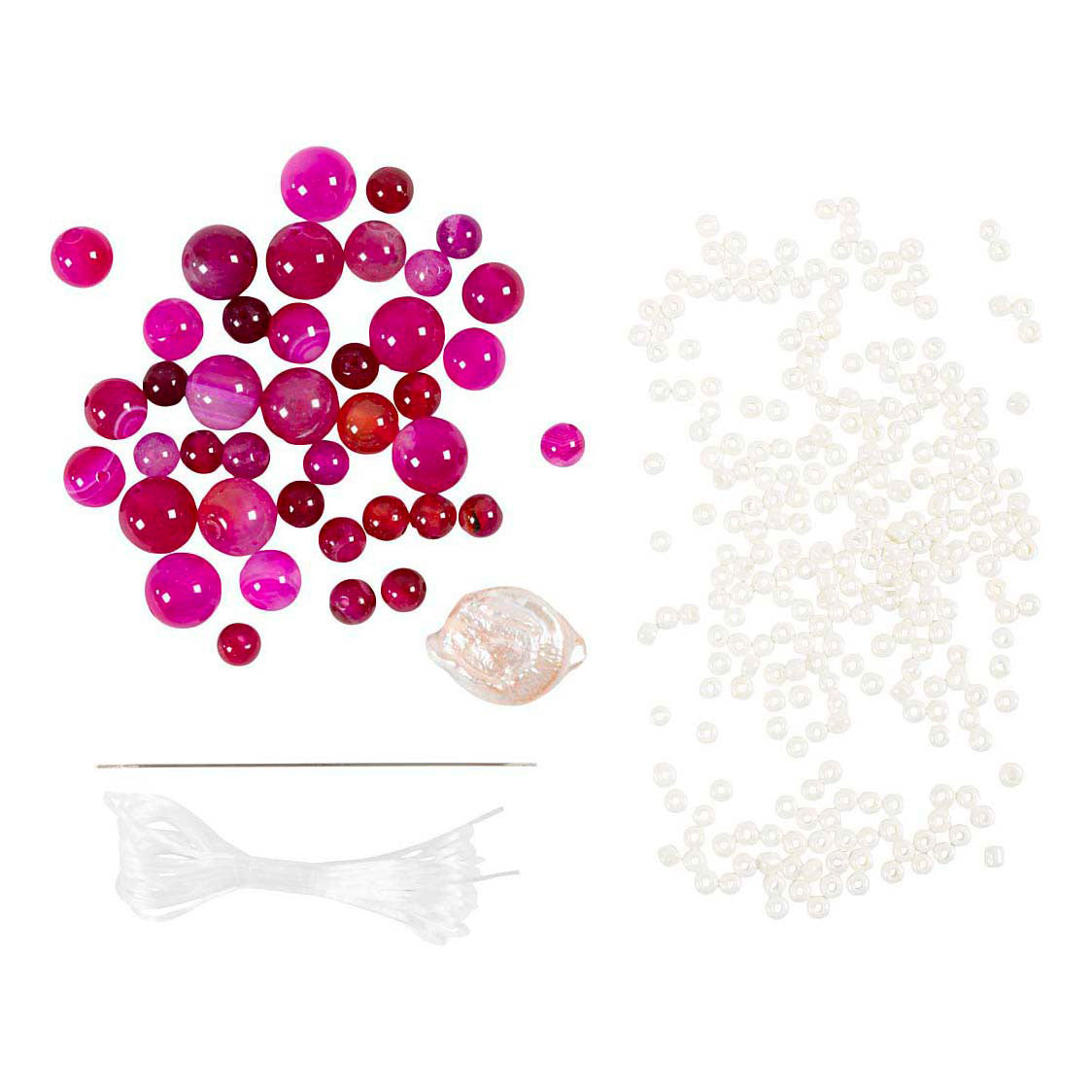 Société créative https: www.cchobby.nl mini-hobbyset-jewelry-necklace-and-bracelet-pink-1-box