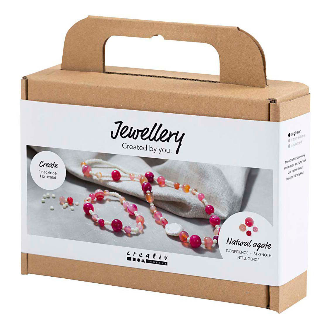 Société créative https: www.cchobby.nl mini-hobbyset-jewelry-necklace-and-bracelet-pink-1-box