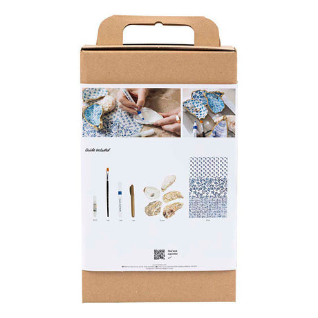 Creativ company hobby set découpage, coquilles d'huîtres, bleu, 1 boîte