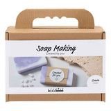 Creativ company mini kit de fabrication de savon, carré, violet clair, 1 boîte