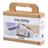 Creativ company mini kit de fabrication de savon, carré, violet clair, 1 boîte