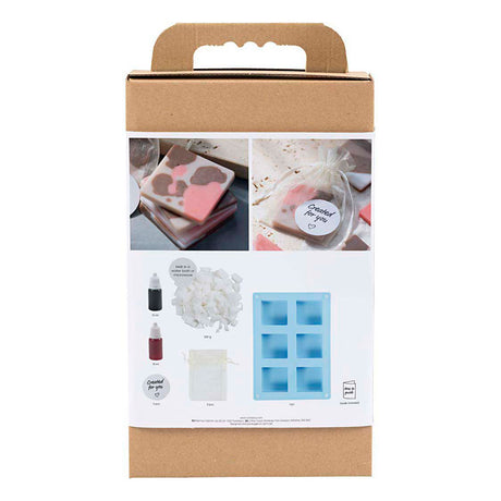 Creativ company kit de bricolage pour la fabrication de savon, carré, 1 boîte