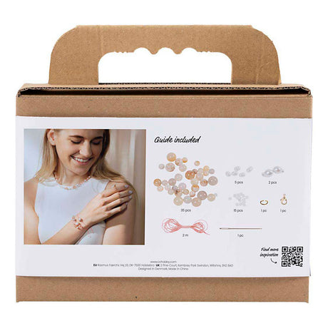 Société créative https: www.ccobby.nl mini-hobbyset-jewelry-necklaces-and-bracelet-pink-1-box
